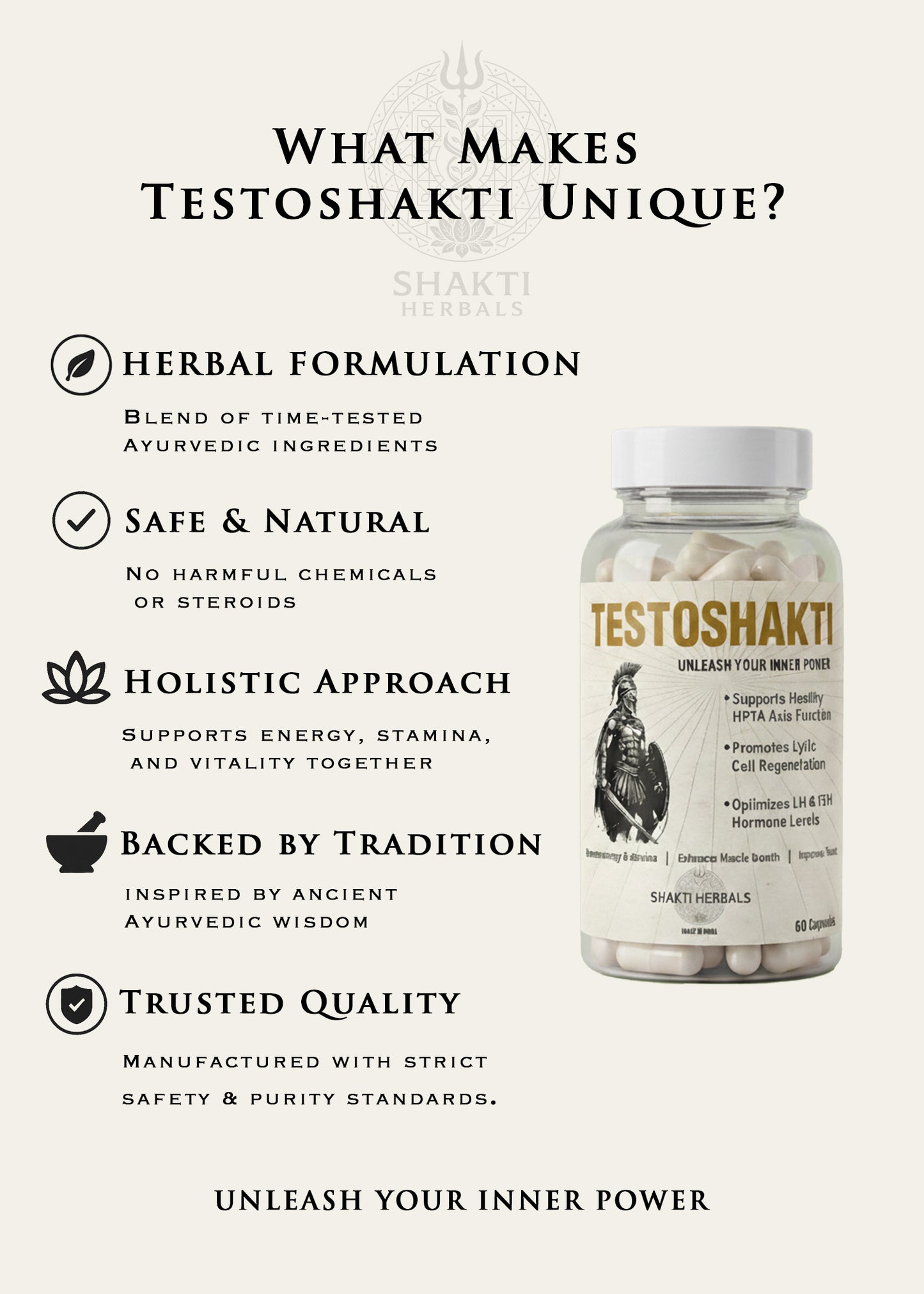 Shakti Herbals Testo Shakti | Ayurvedic Testosterone Booster for Men