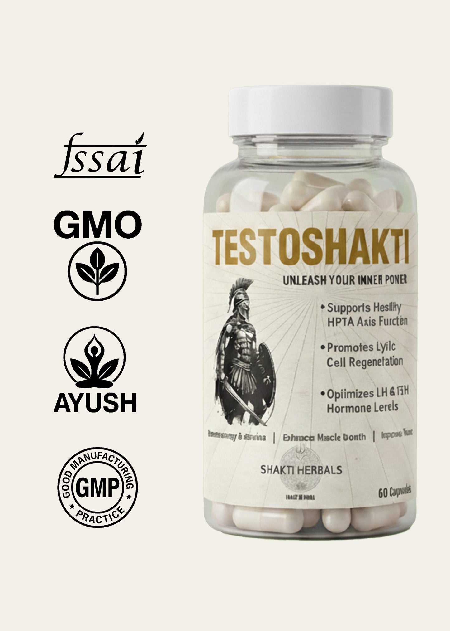 Shakti Herbals Testo Shakti | Ayurvedic Testosterone Booster for Men